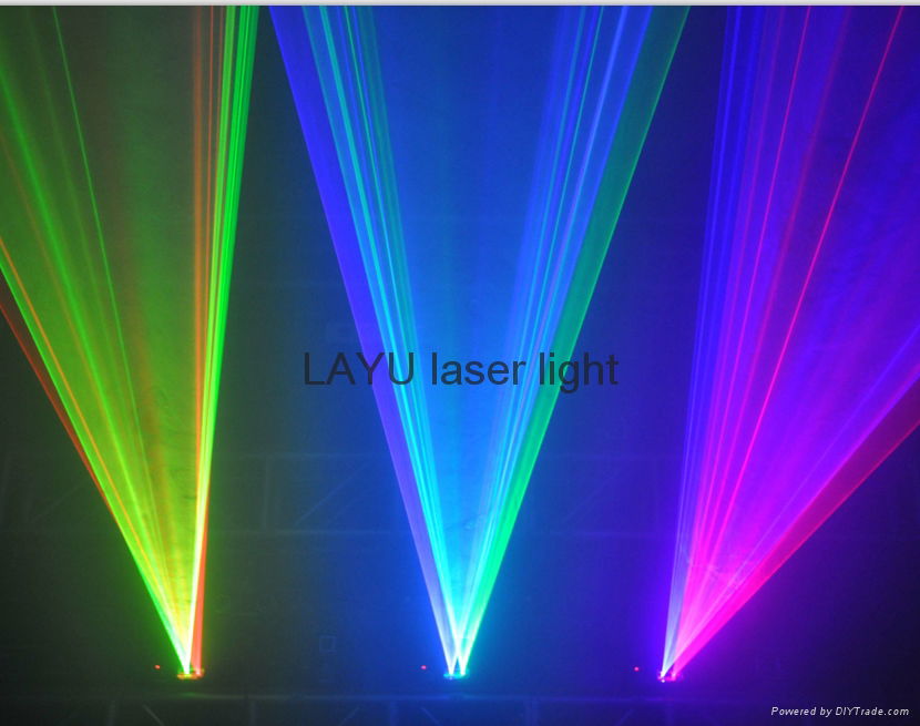 Double tunnel RB GB RG  beam laser light 