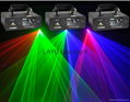 Double tunnel RB GB RG  beam laser light 