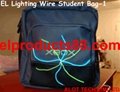 EL Wire for Tshirt Panel Decoration Lighting Up Student Bag