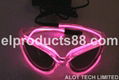 EL Light Up Flashing Sunglasses EL Wire Glow Sunglasses