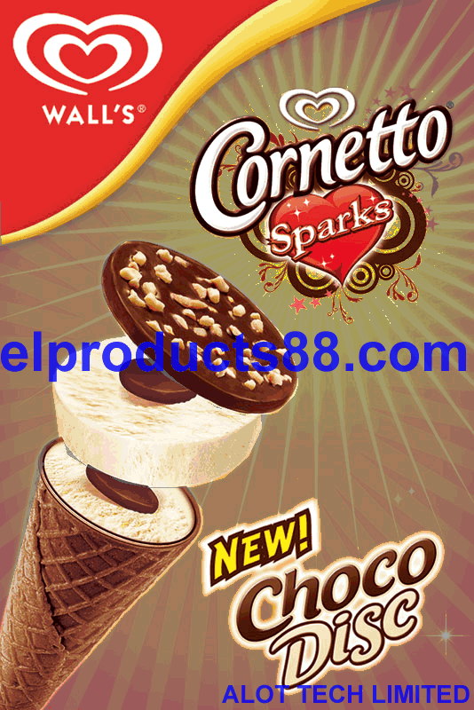EL Lighting AD Card Board EL Wall's Ice Cream Advertising ...