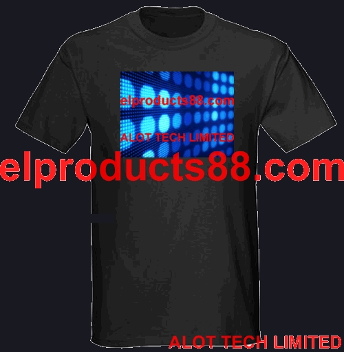 EL Equalizer Flashing T shirt Music Shirt