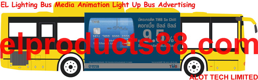 EL Panel Bus Media Advertisement Transit Lighting ADS