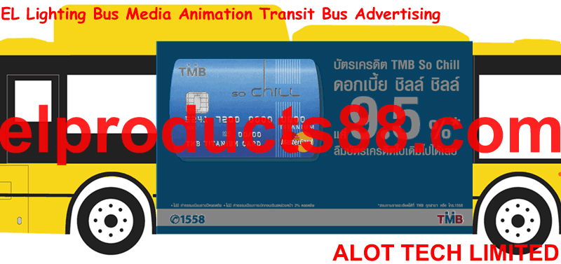 EL Panel Bus Media Advertisement Transit Lighting ADS 2