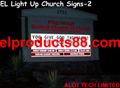 EL Sign for Church Lighting EL Panel