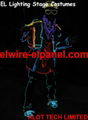 Hot EL Wire Cosplay Show Light Up Costume Play Stage Light 