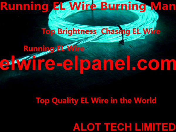  Chasing EL Wire Burning Man Flowing EL Neon Lamp