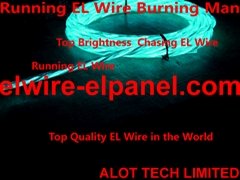  Chasing EL Wire Burning Man Flowing EL Neon Lamp