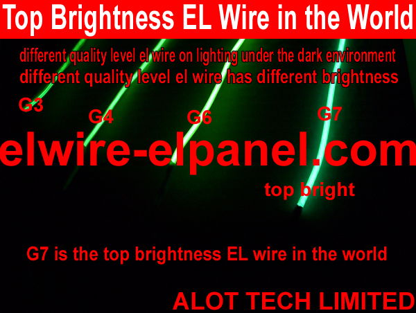 EL Wire TOP Quality TOP Bright Dazzling Light Flashing Costumes Car Decoration 2