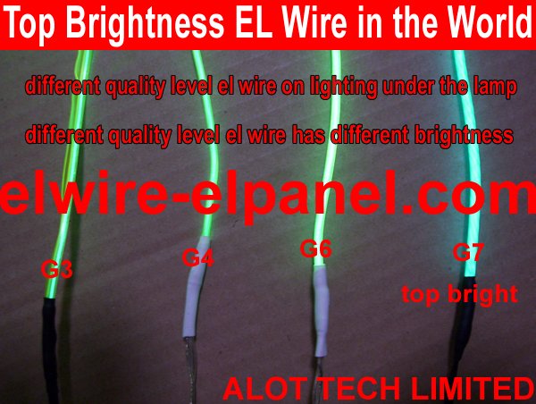 世界最高亮度EL冷光线 el wire 发光线