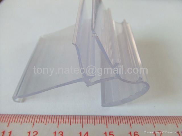 plastic profiles,PVC rail, PVC price tag, PVC price label,OEM or ODM  3