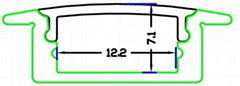 linear led profiles,RECESSED 7 LED Strip Profile,Aluminium Led Strike Profiles