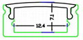 Slim Line 8mm Profile,Aluminum Led profile,LED aluminum channels