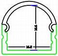 LED Track profiles for ceiling, led system profiles,aluminum extrusion profile