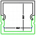 LED Aluminium Profile for ceiling ,aluminum led light profile 1