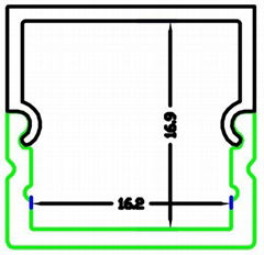 LED Aluminium Profile for ceiling ,aluminum led light profile