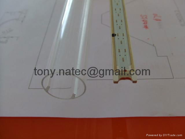 Extrution LED tube,recessed led profile,pc frosted cover