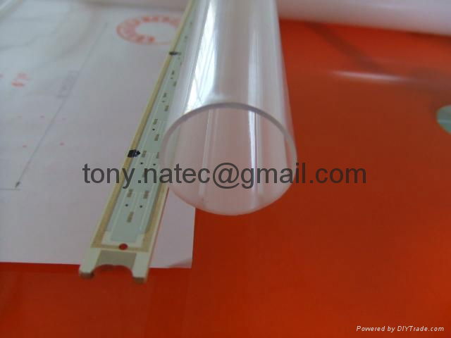 Extrution LED tube,recessed led profile,pc frosted cover 2