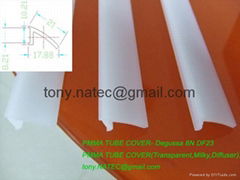 pmma frosted cover,pmma opa cover, led strip profile