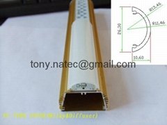 LED Extrusion cover, LED strip profiles,Aluminum LED profile with frosted cover