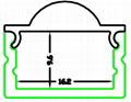 led lens diffusor,LED Profile with 30 degree,aluminum bar for led light