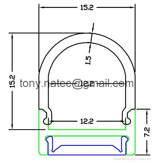 Linear LED system Profile - Hanging Rail,led frosted cover,LED ceiling profile