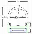 Linear LED system Profile - Hanging Rail,led frosted cover,LED ceiling profile