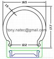 led diffuser cover,pc opal cover,Aluminum led profiles 1