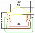 LED Extrusion cover,Linear lens profile,recessed led profile