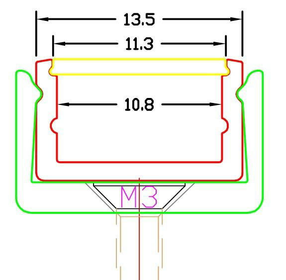 Aluminum LED Profile,pmma frost cover,led surface mounted profiles