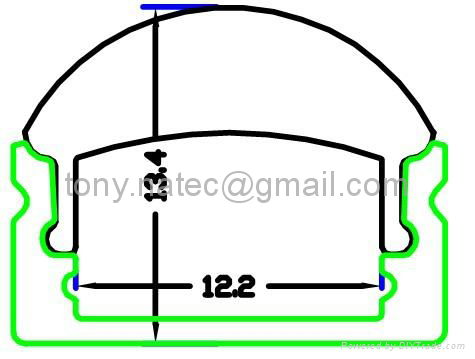 led profile with 60 degree,LED lens profile,LED ALU profili