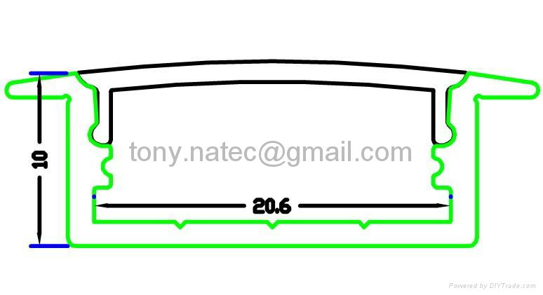 aluminium led channel,aluminium led housing, LED profil