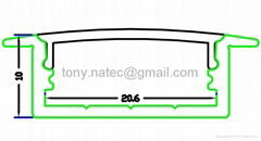 aluminium led channel,aluminium led housing, LED profil