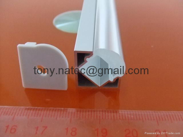 led lens profile with 45degree,led Wall profiles,led corner profile 2