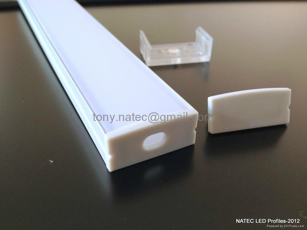 Surface mounting 10mm flat profiles,led system profile,led strip profile 4