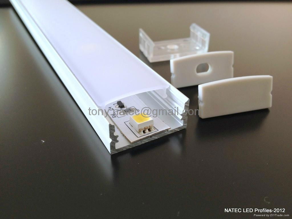 Surface mounting 10mm flat profiles,led system profile,led strip profile 5