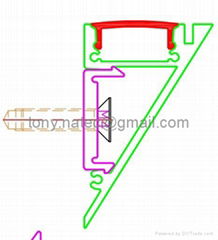 led wall profile,Recessed Aluminium LED Profile (Extrusion)