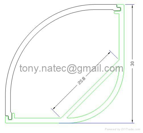 30x30mm Corner LED Strip Mounting Profile,led profile