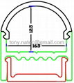 inner mounting channel for led profile,ALU LED Profile with Optional Diffuse