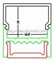 Surface Mounted Aluminium LED Profile (Extrusion) For All Types Of LED Tape