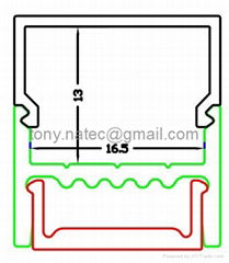 Surface Mounted Aluminium LED Profile (Extrusion) For All Types Of LED Tape