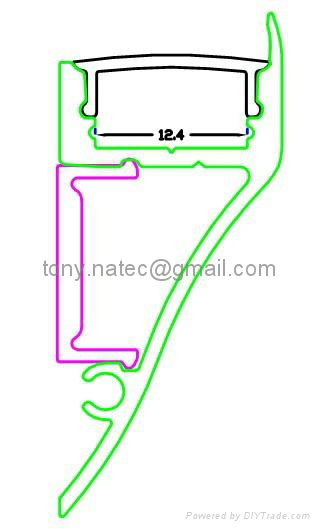 led Wall profiles,led Building Profile,Indoor LED profile,led opal diffuser