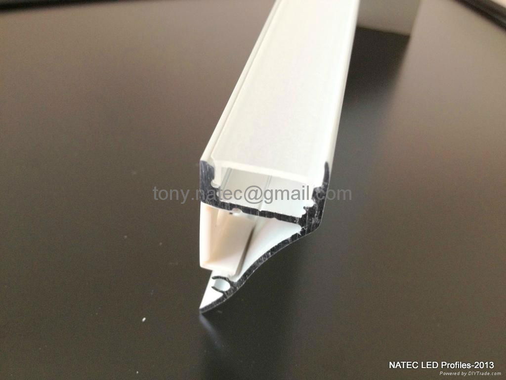 led Wall profiles,led Building Profile,Indoor LED profile,led opal diffuser 3