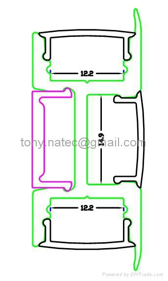 multi-wall profile,LED Profiles,Aluminum Extrusion Housings 3