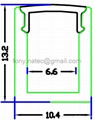 led strip aluminum extrusion, LED profile for shelves 2