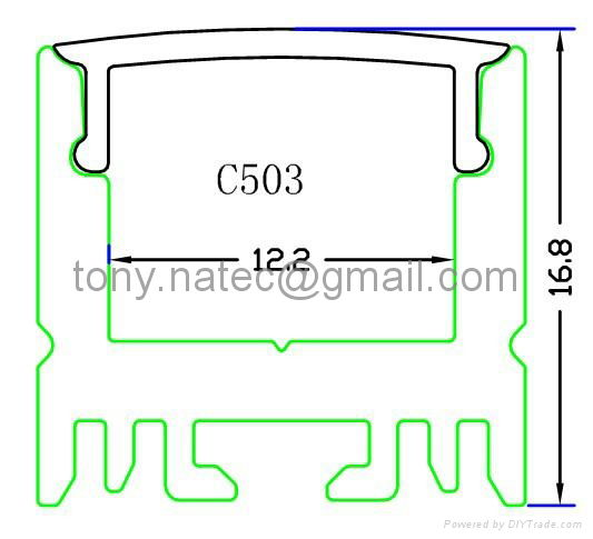 aluminium led profile,aluminium led housing, high power led profiles