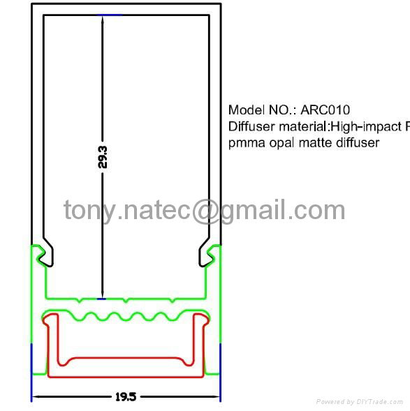  led lighting fixtures,aluminium extrusion profile for ceiling 2