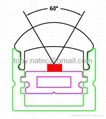  led lens profile with 60 degree,LED Track profiles,led Lens profile