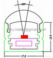 LED Lenses  profile with 20 degree,led extrusion profile,