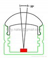 LED Lenses  profile with 10 degree,aluminium bar led Profile 5